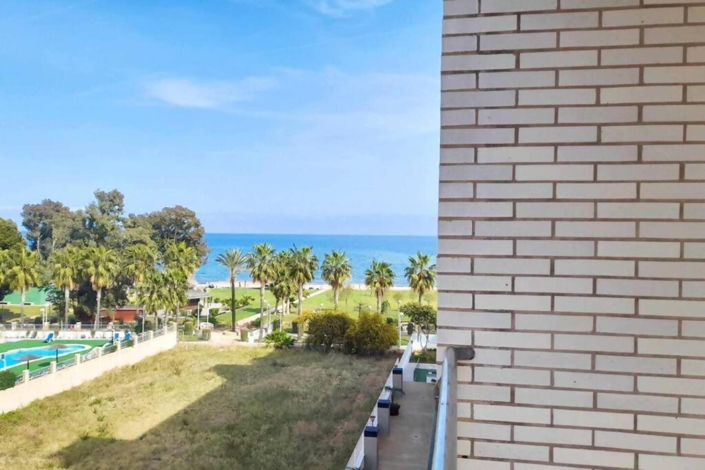 Ayf Espectacular Terraza En 1ª Linea De Playa Apartment Oropesa del Mar Bagian luar foto