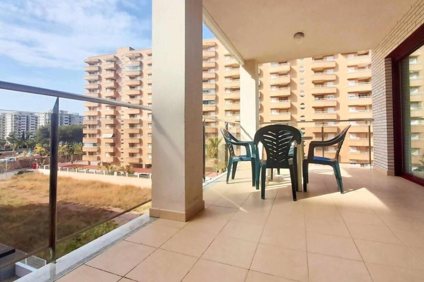 Ayf Espectacular Terraza En 1ª Linea De Playa Apartment Oropesa del Mar Bagian luar foto